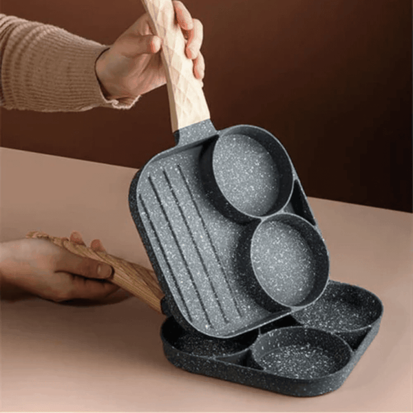 Frimax™ Frigideira Antiaderente 3 em 1 + Brinde